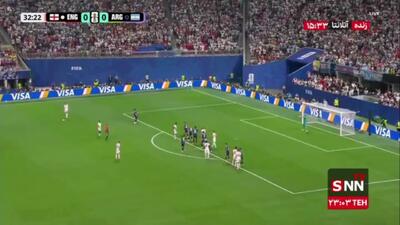  ارسال داکلان رایس و ضربه سر جان استونر به بیرون رفت / انگلیس 0 - 0 آرژانتین