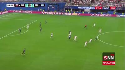  تکل نجات اسونس مانع باز شدن دروازه انگلیس شد / انگلیس 1 - 0 آرژانتین