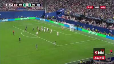  گل اول آرژانتین به انگلیس توسط انزو فرناندز / انگلیس 1 - 1 آرژانتین
