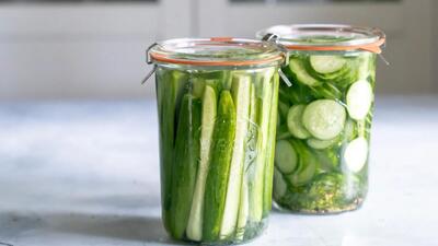 آموزش تهیه پیکل خیارشور فوری یخچالی ترد و خوشمزه
