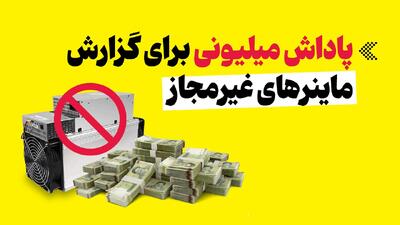  موشن‌گرافیک/ پاداش میلیونی برای گزارش ماینرهای غیرمجاز