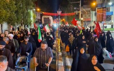 تداوم راهپیمایی شبانه فومنی ها در دفاع از وطن