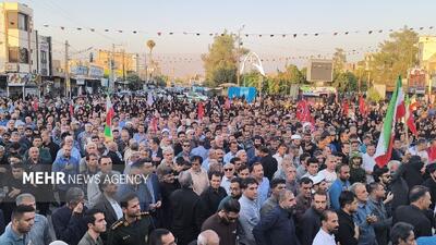  عطر شهادت از بمپور به دهدشت رسید؛ شهید علوی درآغوش مردم قدرشناس