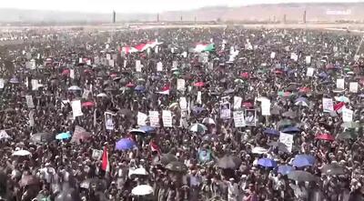  راهپیمایی عظیم شهروندان یمنی در صعده