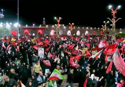 فریاد خونخواهی رهبر شهید در حرم مطهر رضوی طنینانداز شد - تسنیم