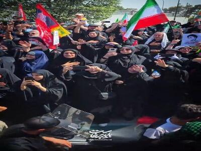  تلاطمِ قلوب مردم عزادار در بدرقۀ «آقای شهید ایران»