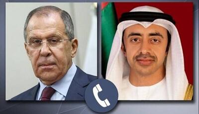 تاکید وزیران خارجه روسیه و امارات بر توقف فوری خصومتها در منطقه