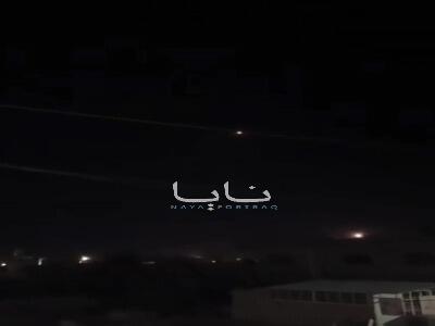  لحظه اصابت موشک ایرانی به پایگاه نظامی آمریکایی در اردن