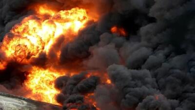 مهار آتشسوزی تانکر گاز در غرب زاهدان / تکذیب اصابت موشک دشمن