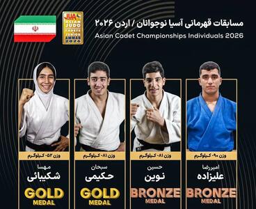  جودوی قهرمانی آسیا/ نوجوانان ایران در رده سوم قاره کهن