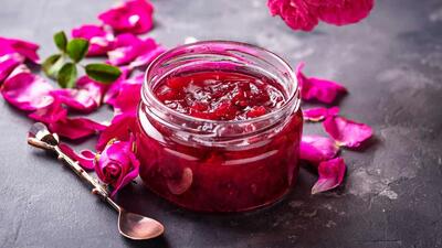  دستور تهیه مربای بسیار خوشمزه با گل محمدی + عکس