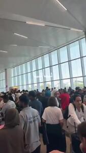  ازدحام در فرودگاه کویت برای خروج از این کشور