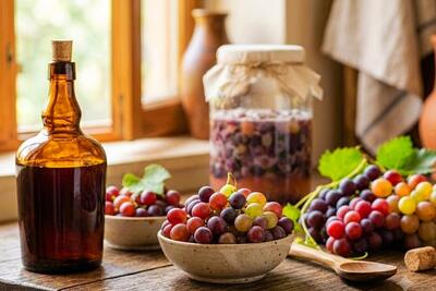 طرز تهیه سرکه انگور؛ چرا سرکه انگور خانگی بوی تند میدهد؟ | بهترین روش نگهداری سرکه انگور خانگی