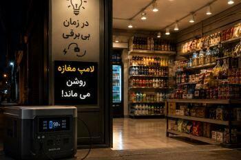چطور در زمان بی برقی لامپ مغازه را روشن نگه دارید