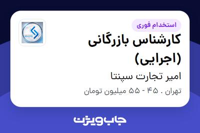  استخدام کارشناس بازرگانی (اجرایی) در امیر تجارت سپنتا