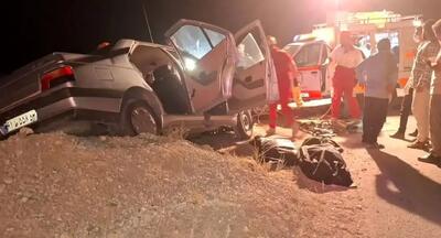 شاخ به شاخ پژو 405 با بنز در جاده فردوس/ 3 تن کشته و تنها یک زن زنده ماند