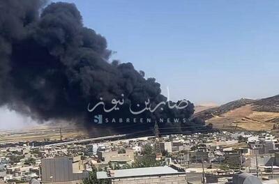  عکس/ ستون دود عظیم در آسمان سلیمانیه عراق