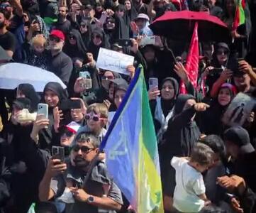  تلاطمِ قلوب مردم عزادار در بدرقه «آقای شهید ایران»
