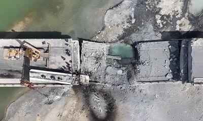  بازگشایی مسیر جایگزین رودان پس از حملات دشمن/ ادامه عملیات ترمیم در محورهای آسیب‌دیده+فیلم