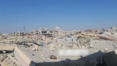  ویدیو انفجار ساختمانهای مسکونی توسط ارتش اسرائیل در شرق خان یونس در جنوب نوار غزه