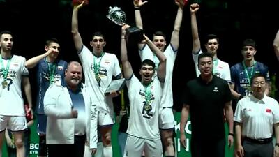 جشن قهرمانی تیم ملی والیبال زیر 18 سال در آسیا
