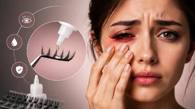  حساسیت به چسب مژه؛ نشانه ها، علت ها و راه های پیشگیری
