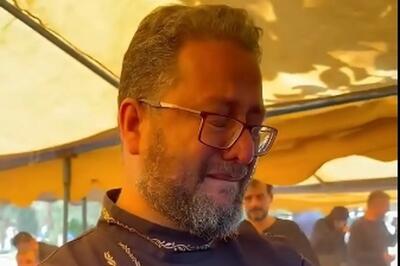 گریههای بیامان بشیر حسینی در یک مراسم ختم