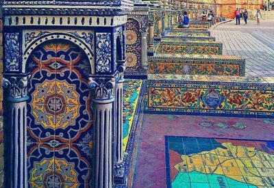 ردپای معماری ایرانی در قلب اسپانیا؛ شکوه میدان پلازای شهر سویا - چیدانه