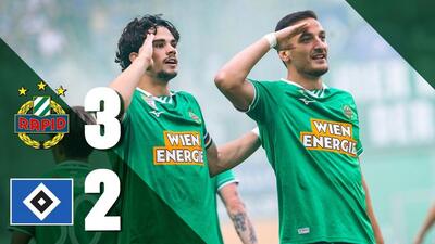 خلاصه بازی راپید وین 3-2 هامبورگ