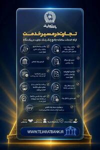 خدمات غیرحضوری، کارت و سامانه جامع چک بانک تجارت در دسترس مشتریان