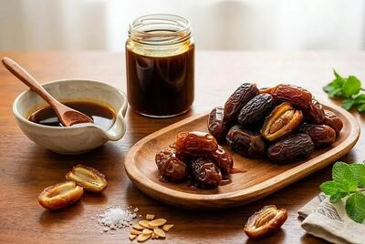 طرز تهیه شیره خرمای خانگی با خرمای خشک و تازه