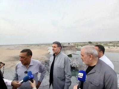  بازدید معاون اجرایی رئیس‌جمهور و وزیر نیرو از پل خمیر بندرعباس