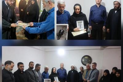 دیدار رئیس و مسئولان دانشگاه آزاد اسلامی خوزستان با خانواده شهید ناوبان دوم عیدی نظر زاده