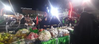  سفره حضرت رقیه(س) در میدان امام(ره) بندرانزلی برگزار شد