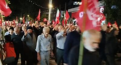  شاهرود همچنان در فراق رهبر شهید می‌گرید