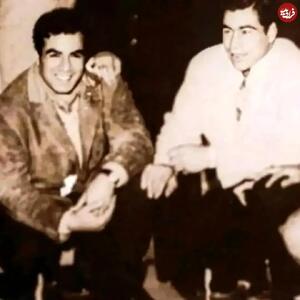  عکس دیدار ناصر ملک مطیعی و غلامرضا تختی در جوانی