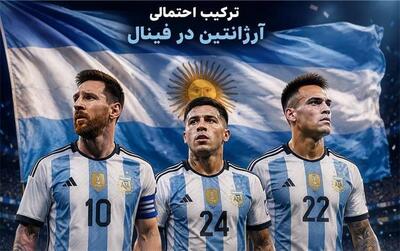  ترکیب احتمالی آلبی‌سلسته برابر اسپانیا در فینال جام جهانی ۲۰۲۶؛ تصمیم مهم اسکالونی در خط حمله!