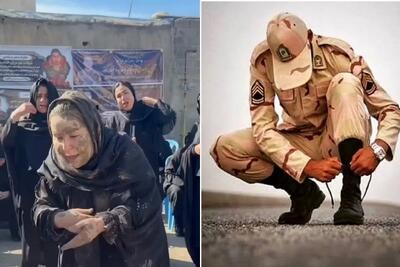  صحنه ای دردناک از رویارویی پیکر388 سرباز ارتش آسایشگاه بمپور با خانواده ها