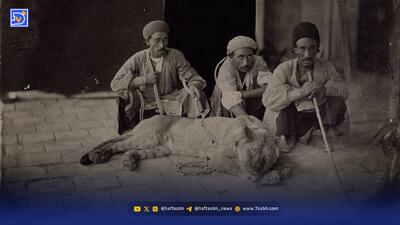 قاب تاریخ| شیر نگونبخت در غل و زنجیر سه مرد قجری