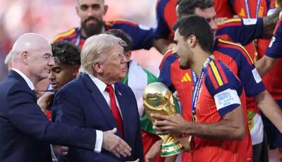  ترامپ کنار نرفت، جشن قهرمانی اسپانیا خراب شد