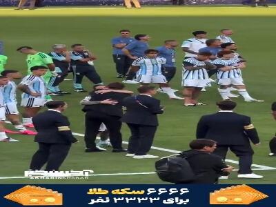  دلداری دادن راموس به مسی پس از ناکامی آرژانتین در قهرمانی جام جهانی 2026