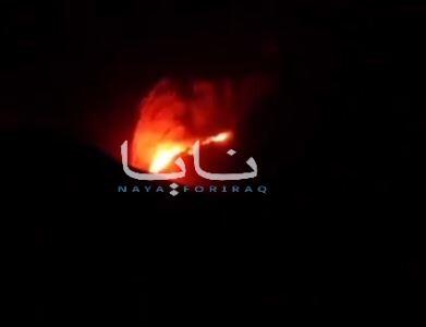 وقوع آتشسوزی در پی حمله به مقر احزاب تجزیه طلب در اربیل عراق