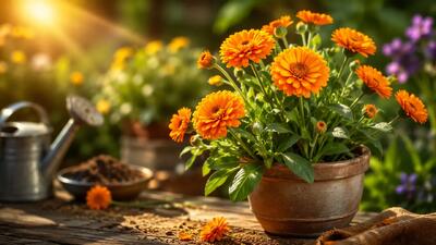  فوت و فن پرورش گل همیشه بهار هوستا برای رشد بهتر و برگ های شاداب