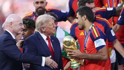  حذف ترامپ و اینفانتینو از عکس قهرمانی اسپانیا با هوش مصنوعی (+عکس)