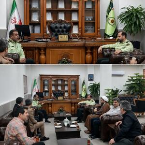  دیدار صمیمانه فرماندهان انتظامی غرب و شرق استان تهران