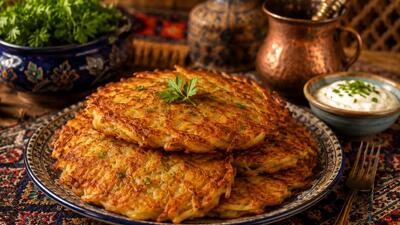  پنکیک سیب زمینی ترد و طلایی؛ یک شام یا صبحانه خوشمزه که همه عاشقش می شوند!
