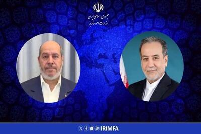  پیام تبریک عراقچی به رئیس جدید دفتر سیاسی جنبش حماس
