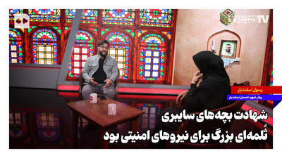 شهادت بچههای سایبری ثُلمه بزرگی برای نیروهای امنیتی بود