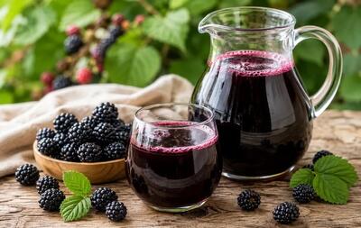 شربت توت سیاه را به راحتی در منزل تهیه کنید