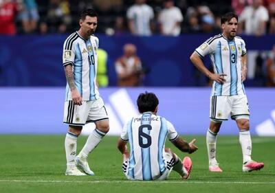 نمایش خشن آرژانتین در نیمه اول دیدار با اسپانیا